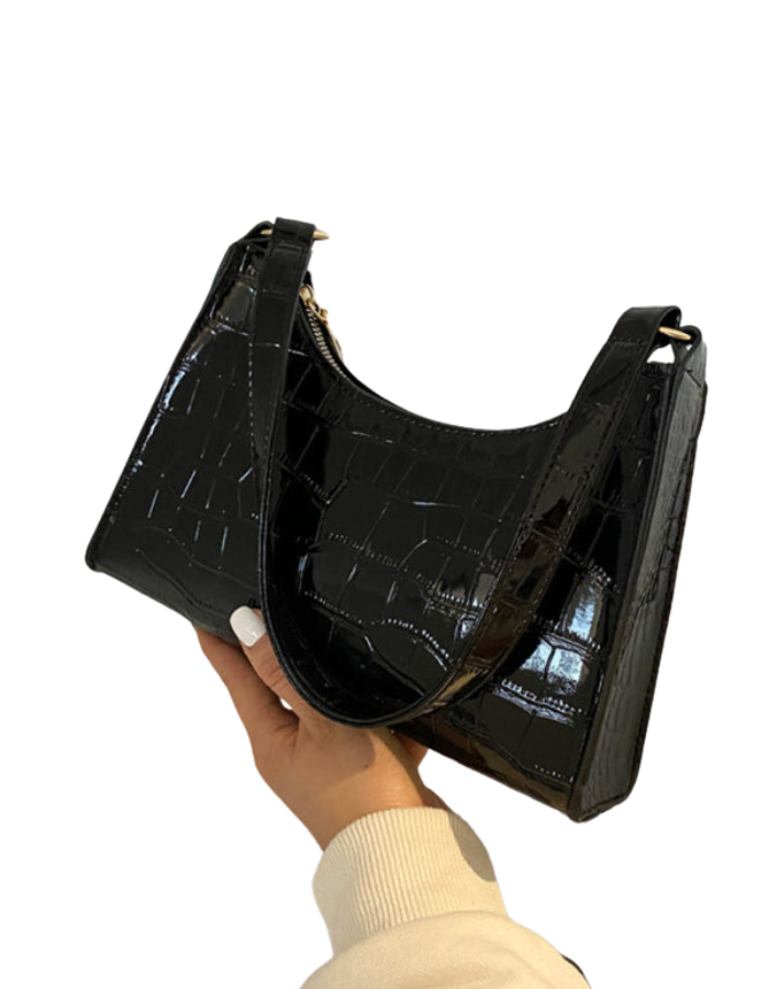 SHOPIQAT New Fashion Embossed Hand Bag Temperament Stone Pattern Shoulder Bag - Premium from shopiqat - Just $7.500! Shop now at shopiqat